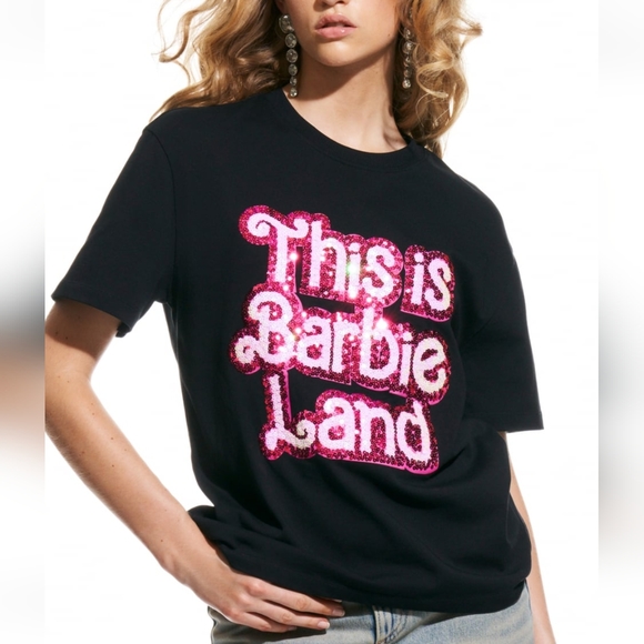 Zara X Barbie This is Barbie land Shirt S - Picture 3 of 9